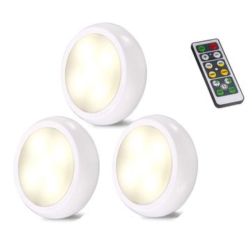 3er-Pack kabellose LED-Lampen mit Fernbedienung