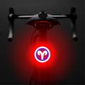 3664 Kreative Fahrrad-Rücklicht IPX2 wasserdicht kleine Fahrrad LED-Licht Unterstützung USB-Ladung für Outdoor-Radsport - Widder