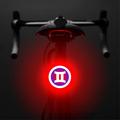 3664 Kreative Fahrrad-Rücklicht IPX2 wasserdicht kleine Fahrrad LED-Licht Unterstützung USB-Ladung für Outdoor-Radsport - Gemini