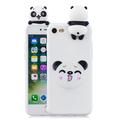 iPhone 7/8/SE (2020)/SE (2022) 3D Cartoon TPU Hülle - Weißer Panda