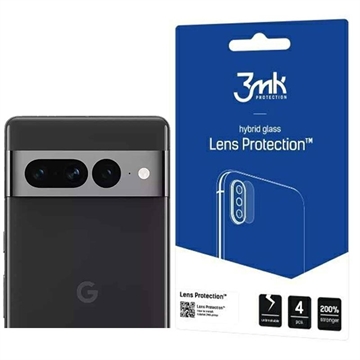 Google Pixel 7a 3MK Hybrid Kameraobjektiv Panzerglas - 7H - 4 Stck.