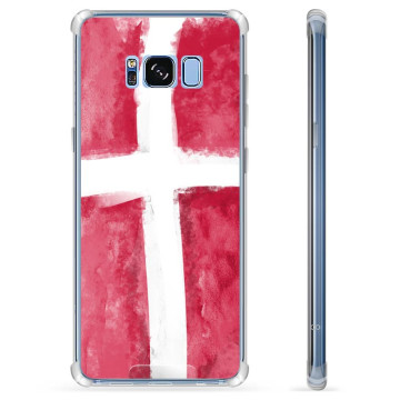 Samsung Galaxy S8 Hybrid Hülle - Dänische Flagge