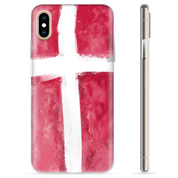 iPhone X / iPhone XS TPU Hülle - Dänische Flagge