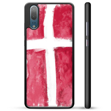 Huawei P20 Schutzhülle - Dänische Flagge