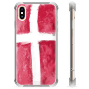 iPhone X / iPhone XS Hybrid Hülle - Dänische Flagge