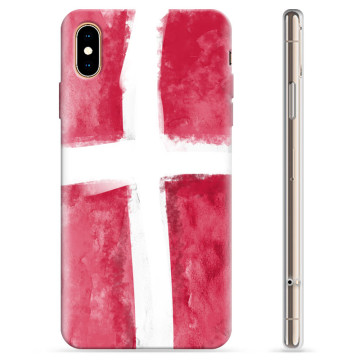 iPhone XS Max TPU Hülle - Dänische Flagge