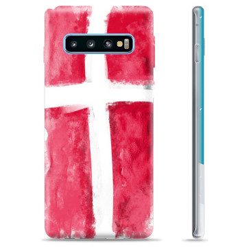 Samsung Galaxy S10 TPU Hülle - Dänische Flagge