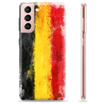 Samsung Galaxy S21 5G TPU Hülle - Deutsche Flagge