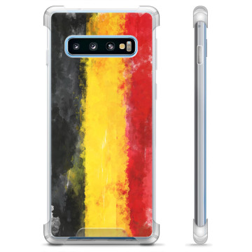 Samsung Galaxy S10 Hybrid Hülle - Deutsche Flagge