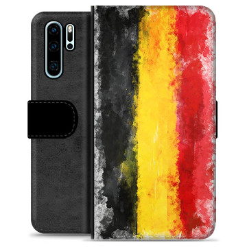 Huawei P30 Pro Premium Schutzhülle mit Geldbörse - Deutsche Flagge