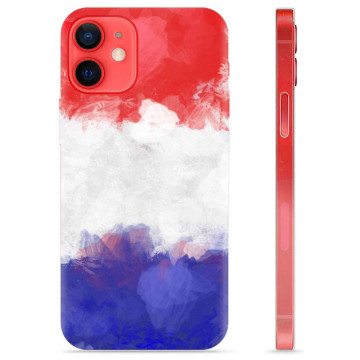 iPhone 12 mini TPU Hülle - Französische Flagge