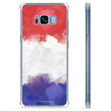 Samsung Galaxy S8+ Hybrid Hülle - Französische Flagge