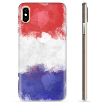 iPhone X / iPhone XS TPU Hülle - Französische Flagge