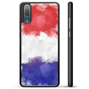 Huawei P20 Schutzhülle - Französische Flagge