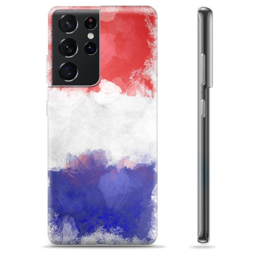 Samsung Galaxy S21 Ultra 5G TPU Hülle - Französische Flagge