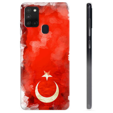 Samsung Galaxy A21s TPU Hülle - Türkische Flagge