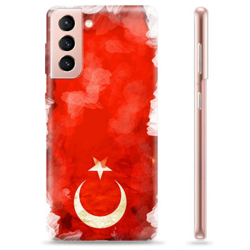 Samsung Galaxy S21 5G TPU Hülle - Türkische Flagge