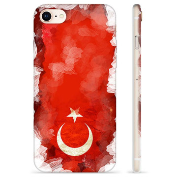 iPhone 7/8/SE (2020)/SE (2022) TPU Hülle - Türkische Flagge