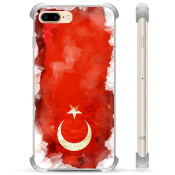 iPhone 7 Plus / iPhone 8 Plus Hybridhülle - Türkische Flagge