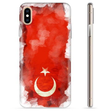 iPhone X / iPhone XS TPU Hülle - Türkische Flagge