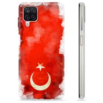 Samsung Galaxy A12 TPU Hülle - Türkische Flagge