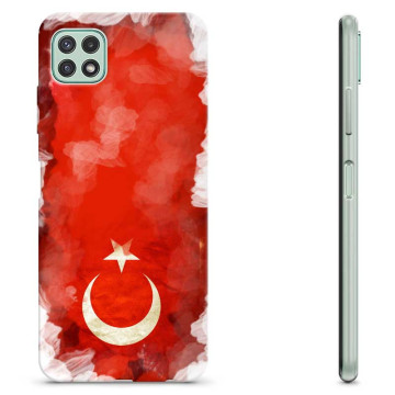 Samsung Galaxy A22 5G TPU Hülle - Türkische Flagge