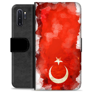 Samsung Galaxy Note10+ Premium Schutzhülle mit Geldbörse - Türkische Flagge