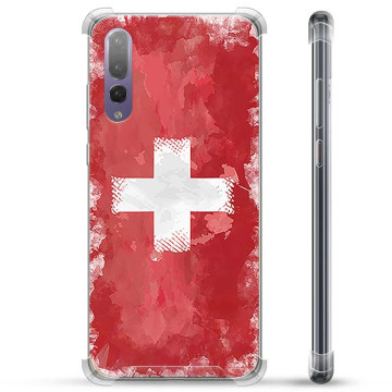 Huawei P20 Pro Hybrid Hülle - Schweizer Flagge