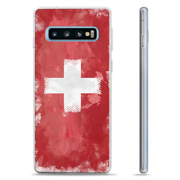 Samsung Galaxy S10+ TPU Hülle - Schweizer Flagge