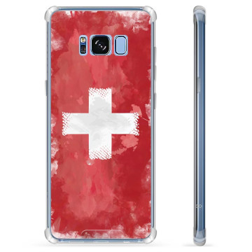 Samsung Galaxy S8 Hybrid Hülle - Schweizer Flagge