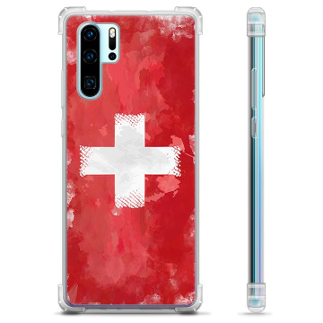 Huawei P30 Pro Hybrid Hülle - Schweizer Flagge