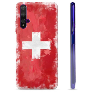 Huawei Nova 5T TPU Hülle - Schweizer Flagge