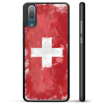 Huawei P20 Schutzhülle - Schweizer Flagge