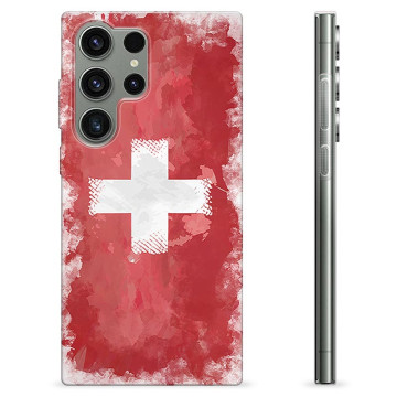 Samsung Galaxy S23 Ultra 5G TPU Case - Schweizer Flagge