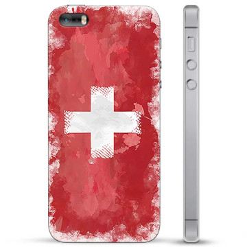 iPhone 5/5S/SE Hybrid Hülle - Schweizer Flagge