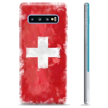 Samsung Galaxy S10 TPU Hülle - Schweizer Flagge