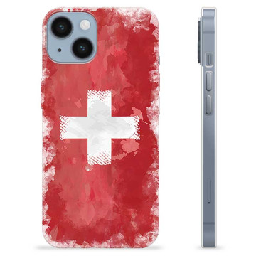 iPhone 14 TPU-Hülle - Schweizer Flagge