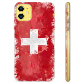 iPhone 11 TPU Hülle - Schweizer Flagge