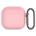 AirPods 4 Silikonhülle mit Karabiner - Rosa