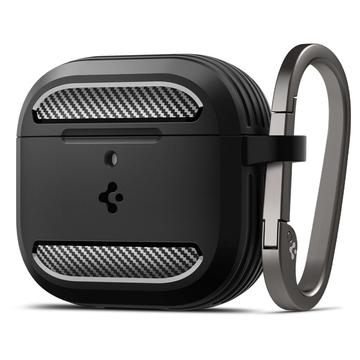 AirPods 4 Spigen Rugged Armor TPU Hülle - Schwarz