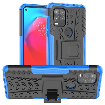 Motorola Moto G Stylus 5G Anti-Rutsch Hybrid Case (Offene Verpackung - Ausgezeichnet) - Blau / Schwarz