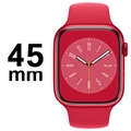 Apple Watch 8 GPS MNP43FD/A - Aluminium, Rotes Sportarmband, 45mm - Rot