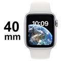 Apple Watch SE (2022) LTE MNPP3FD/A - Weiß Sportarmband, 40mm - Silber