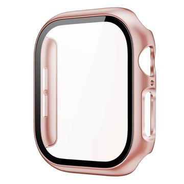 Apple Watch Series 10 Kunststoff Hülle mit Panzerglas - 42mm - Roségold