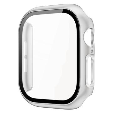 Apple Watch Series 10 Kunststoff Hülle mit Panzerglas - 42mm - Silber