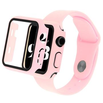 Apple Watch Series 7/8 Kunststoff Hülle mit Panzerglas - 45mm - Pink