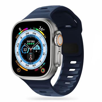 Apple Watch Series Ultra 2/Ultra/9/8/SE (2022)/7/SE/6/5/4/3/2/1 Tech-Protect IconBand Line Silikonarmband - 49mm/45mm/44mm/42mm - Navy Blau