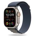 Apple Watch Series Ultra 2/Ultra/9/8/SE (2022)/7/SE/6/5/4/3/2/1 Tech-Protect Nylon Pro Armband - 49mm/45mm/44mm/42mm - Navy / Grau