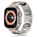 Apple Watch Series Ultra 2/Ultra/9/8/SE (2022)/7/SE/6/5/4/3/2/1 Tech-Protect-Edelstahlband - 49mm/45mm/44mm/42mm - Titan / Orange