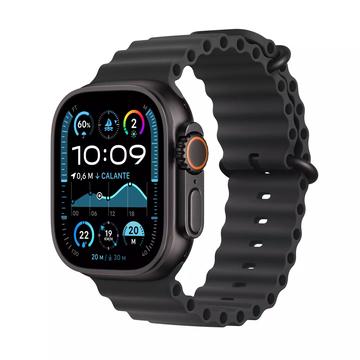 Apple Watch Ultra 2 LTE MX4P3DH/A - Titan, schwarzes Ozeanband, 49mm - Schwarz